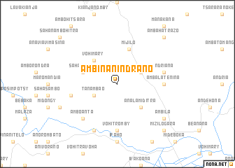 map of Ambinanindrano