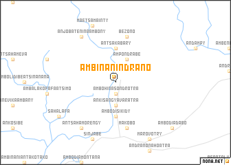 map of Ambinanindrano