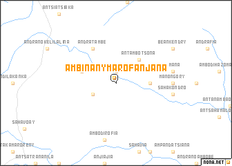 map of Ambinanymarofanjana