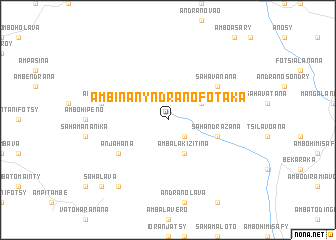 map of Ambinanyndranofotaka