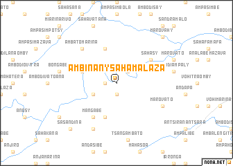 map of Ambinanysahamalaza