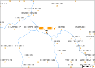 map of Ambinany