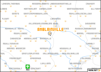 map of Amblainville