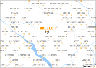 map of Ambléon