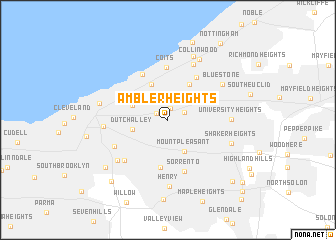 map of Ambler Heights