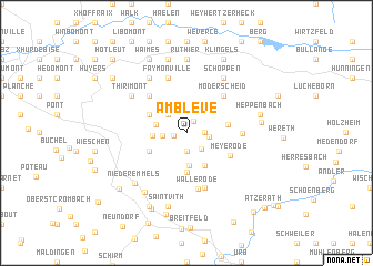 map of Amblève