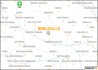 map of Ambleville