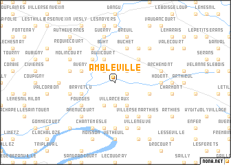 map of Ambleville