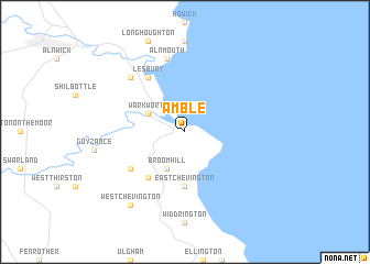 map of Amble