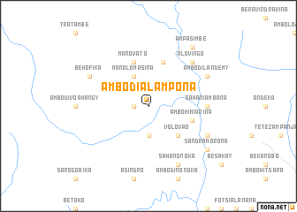 map of Ambodialampona