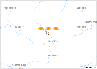 map of Ambodifano