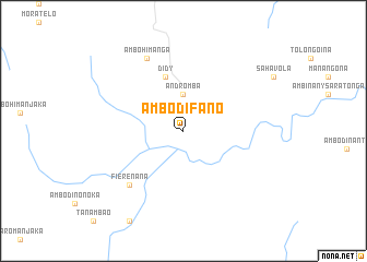 map of Ambodifano