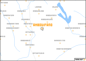 map of Ambodifano