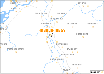 map of Ambodifinesy