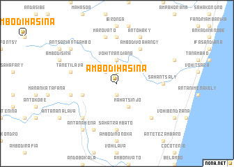 map of Ambodihasina