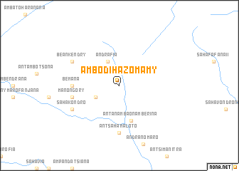 map of Ambodihazomamy