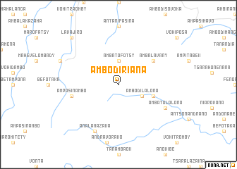 map of Ambodiriana