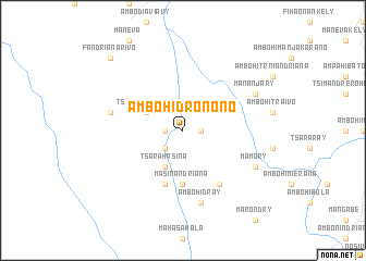 map of Ambohidronono