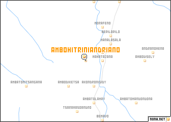 map of Ambohitriniandriano