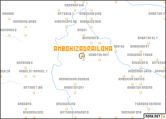 map of Ambohizadrailoha