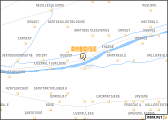 map of Amboise