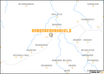 map of Ambonara-Mahavelo