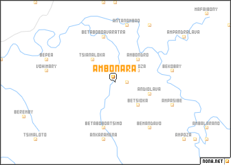 map of Ambonara