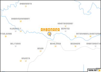 map of Ambonara