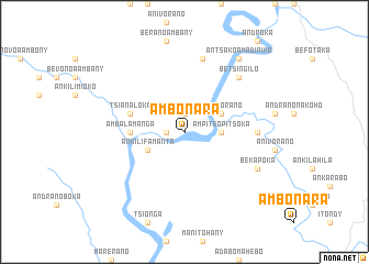 map of Ambonara