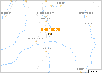 map of Ambonara