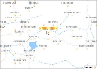 map of Ambonara