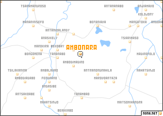 map of Ambonara
