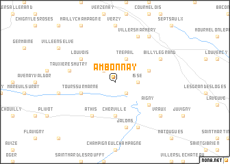 map of Ambonnay