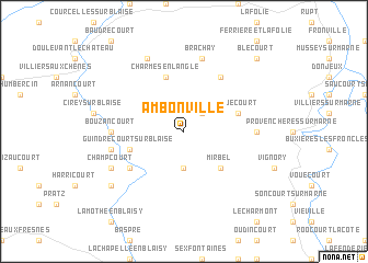 map of Ambonville