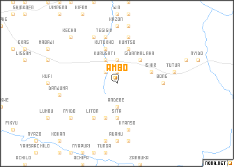 map of Ambo
