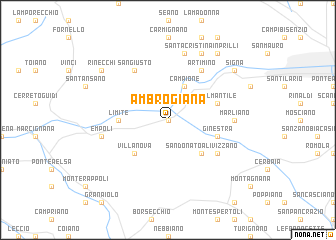 map of Ambrogiana