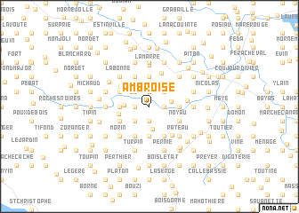 map of Ambroise
