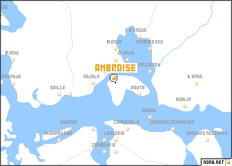 map of Ambroise