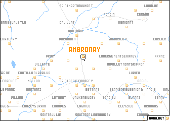 map of Ambronay