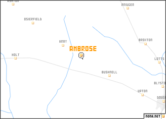 map of Ambrose