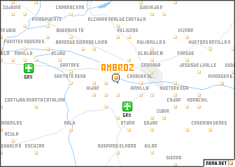 map of Ambroz