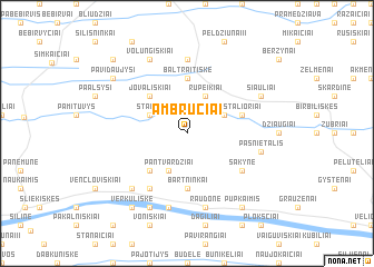 map of Ambručiai