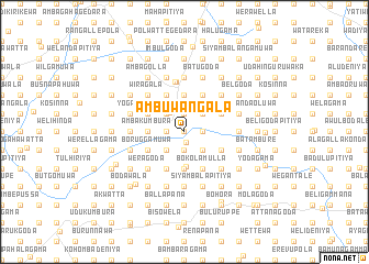 map of Ambuwangala