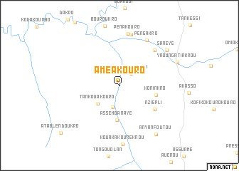 map of Améakouro