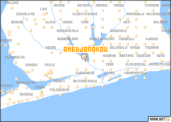 map of Amédjonokou