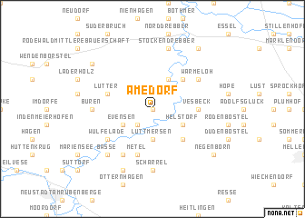 map of Amedorf