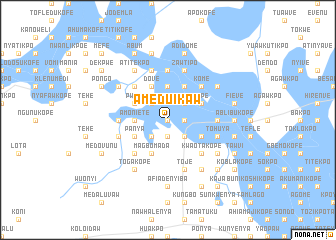 map of Ameduikaw