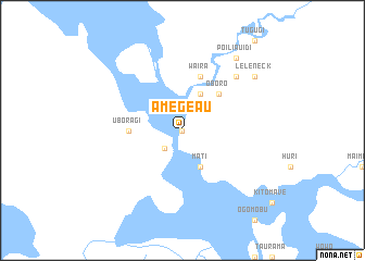 map of Amegeau