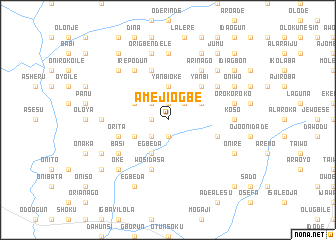 map of Amejiogbe