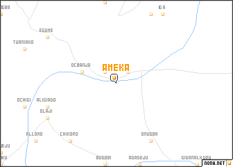 map of Ameka